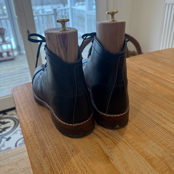 Wolverine Dark Leather 1000 Mile Boots, Cap Toe - Picture 8 of 10